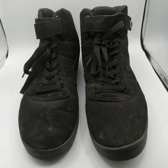 Mens old school Fila Sneakers Size 11 classic black Hightop